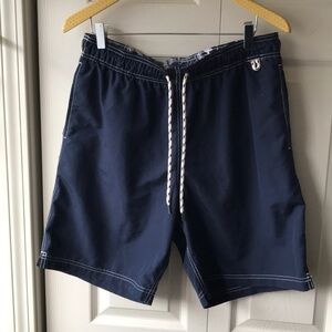 Lands End men’s navy swim trunks